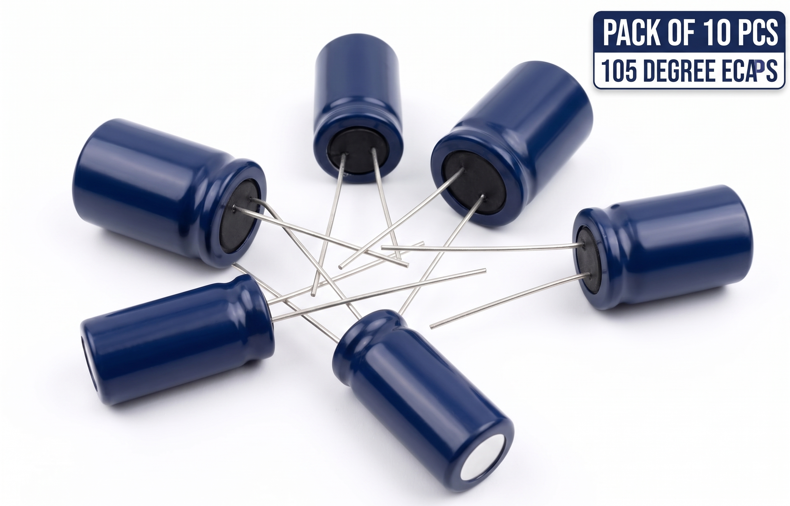 Electrolytic Capacitors — pack of 10